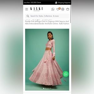 Kalki Embroidered Lehenga
